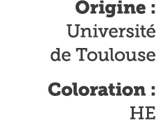 Origine : Universit  de Toulouse Coloration : HE 